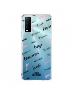 Coque Vivo Y20S Ballerina Ballerine Mots Transparente -...