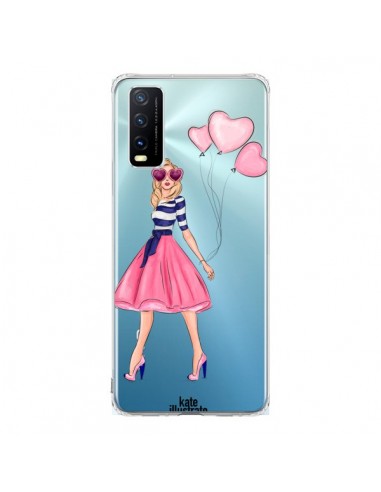 Coque Vivo Y20S Legally Blonde Love Transparente - kateillustrate