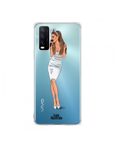 Coque Vivo Y20S Ice Queen Ariana Grande Chanteuse Singer Transparente - kateillustrate