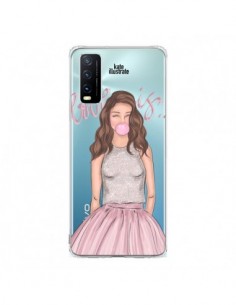 Coque Vivo Y20S Bubble Girl Tiffany Rose Transparente -...