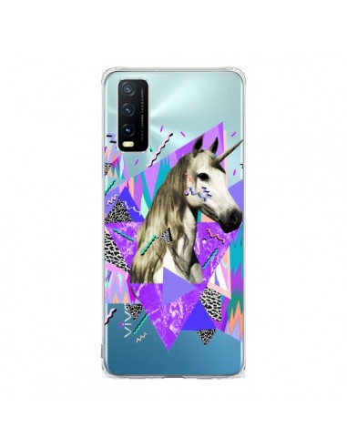 Coque Vivo Y20S Licorne Unicorn Azteque Transparente - Kris Tate