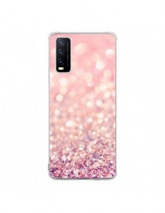 Coque Vivo Y20S Paillettes Blush - Lisa Argyropoulos