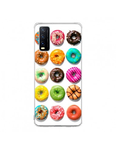 Coque Vivo Y20S Donuts Multicolore Chocolat Vanille - Laetitia