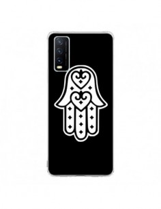 Coque Vivo Y20S Main de Fatma Oeil Noir - Laetitia