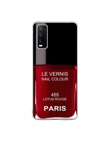 Coque Vivo Y20S Vernis Paris Lotus Rouge - Laetitia