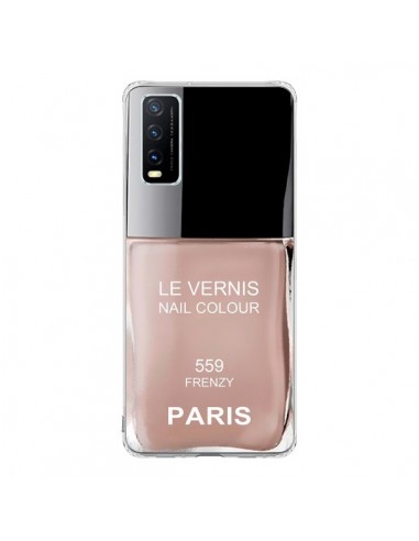 Coque Vivo Y20S Vernis Paris Frenzy Beige - Laetitia