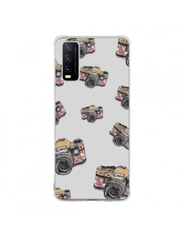 Coque Vivo Y20S Appareil photo vintage Rose - Laetitia