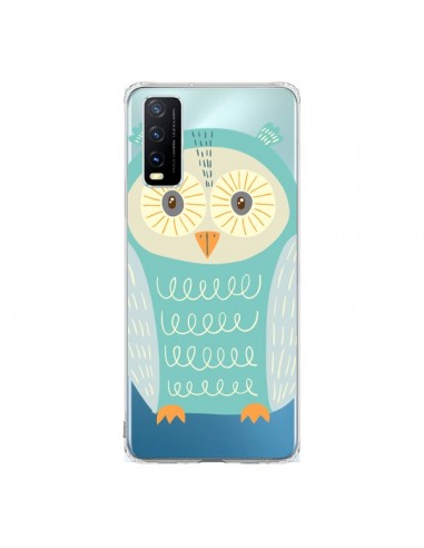 Coque Vivo Y20S Hibou Owl Transparente - Petit Griffin