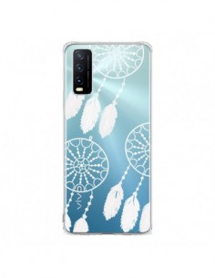 Coque Vivo Y20S Attrape Rêves Blanc Dreamcatcher Triple...