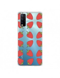 Coque Vivo Y20S Fraise Fruit Strawberry Transparente -...
