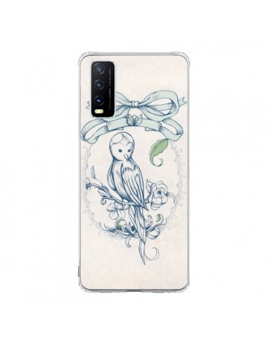Coque Vivo Y20S Bird Oiseau Mignon Vintage -...