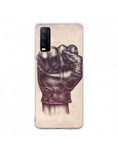 Coque Vivo Y20S Fight Poing Cuir - Lassana