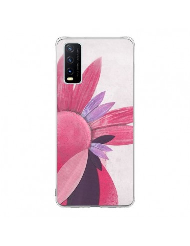 Coque Vivo Y20S Flowers Fleurs Roses - Lassana