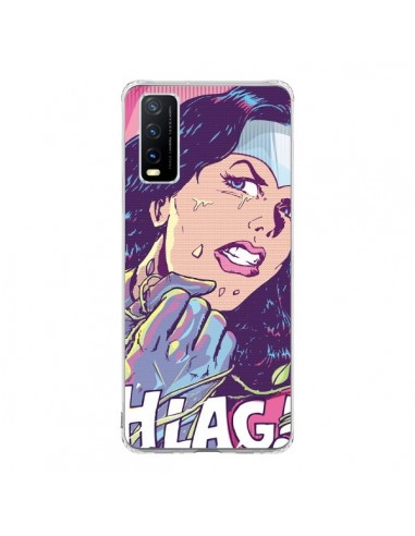 Coque Vivo Y20S Girl Shlag Comics BD - Lassana