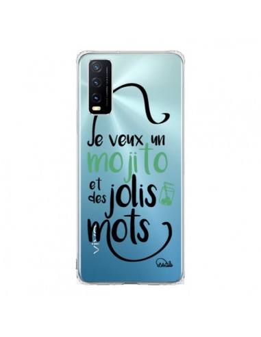 Coque Vivo Y20S Je veux un mojito et des jolis mots Transparente - Lolo Santo