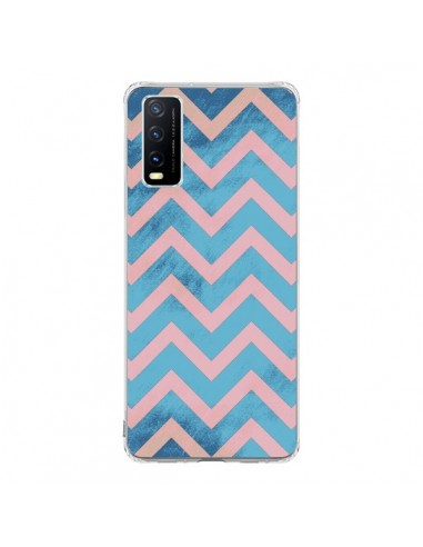 Coque Vivo Y20S Azteque Chevron Sunset - Mary Nesrala