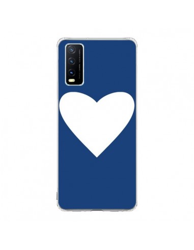 Coque Vivo Y20S Coeur Navy Blue Heart - Mary Nesrala