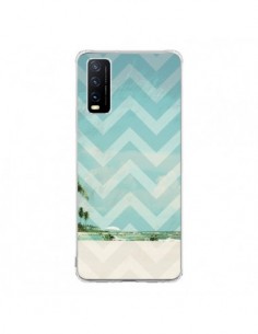 Coque Vivo Y20S Chevron Beach Dreams Triangle Azteque -...