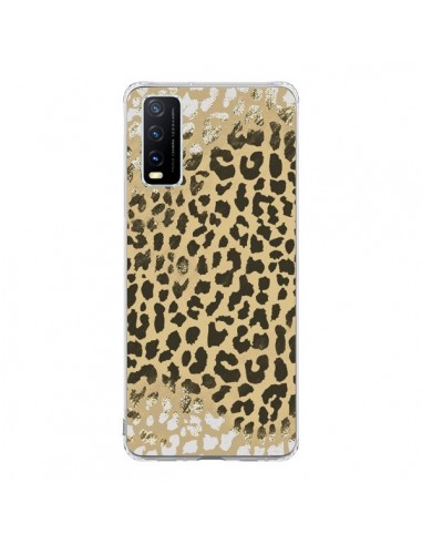 Coque Vivo Y20S Leopard Golden Or Doré - Mary Nesrala