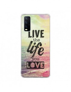 Coque Vivo Y20S Live the Life you Love, Vis la Vie que tu...