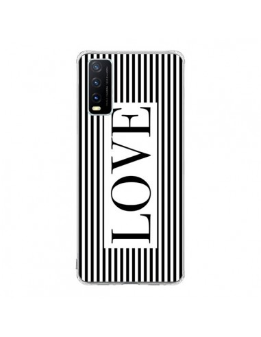 Coque Vivo Y20S Love Noir et Blanc - Mary Nesrala