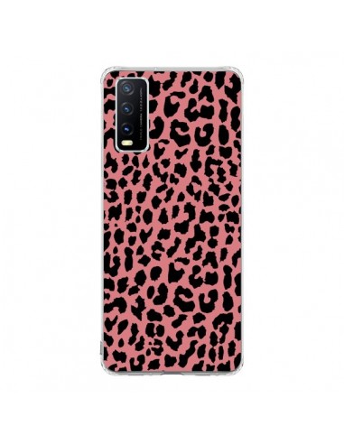 Coque Vivo Y20S Leopard Corail Neon - Mary Nesrala