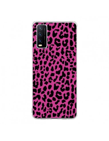 Coque Vivo Y20S Leopard Rose Pink Neon - Mary Nesrala