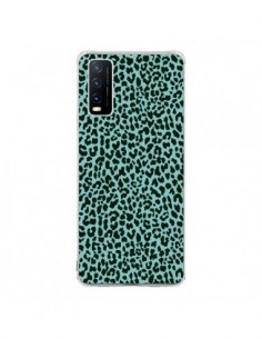 Coque Vivo Y20S Leopard Turquoise Neon - Mary Nesrala