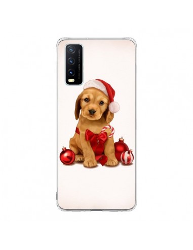 Coque Vivo Y20S Chien Dog Pere Noel Christmas Boules Sapin - Maryline Cazenave