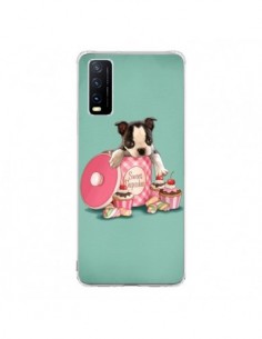 Coque Vivo Y20S Chien Dog Cupcakes Gateau Boite -...