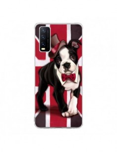 Coque Vivo Y20S Chien Dog Anglais UK British Gentleman -...