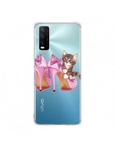 Coque Vivo Y20S Chaton Chat Kitten Chaussures Shoes...