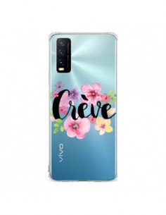 Coque Vivo Y20S Crève Fleurs Transparente - Maryline...