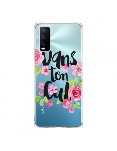 Coque Vivo Y20S Dans Ton Cul Fleurs Transparente - Maryline Cazenave