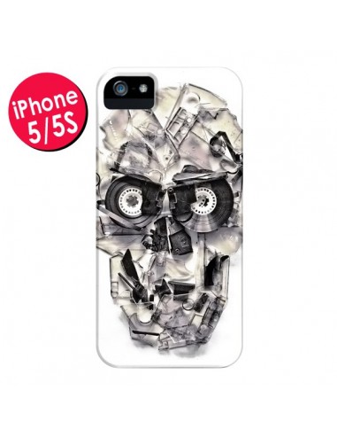 Coque Tape Skull K7 Tête de Mort pour iPhone 5 et 5S - Ali Gulec