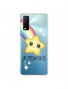 Coque Vivo Y20S Etoile Je M'en Fous Transparente -...