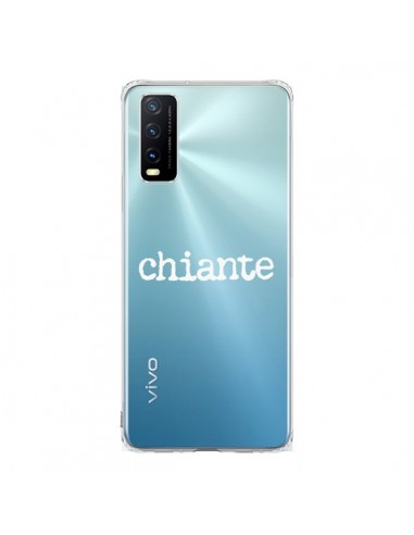 Coque Vivo Y20S Chiante Blanc Transparente - Maryline Cazenave