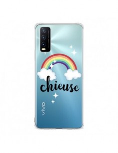 Coque Vivo Y20S Chieuse Arc En Ciel Transparente -...