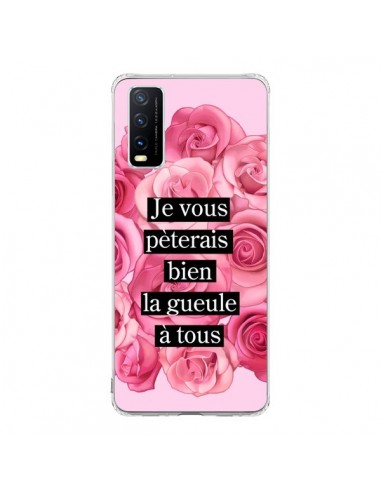 Coque Vivo Y20S Je vous pèterais Fleurs - Maryline Cazenave