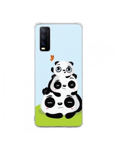 Coque Vivo Y20S Panda Famille - Maria Jose Da Luz