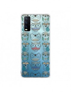 Coque Vivo Y20S Chouettes Owl Hibou Transparente - Maria...