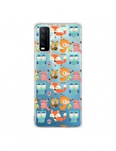 Coque Vivo Y20S Renard Ecureuil Lapin Hibou Transparente...