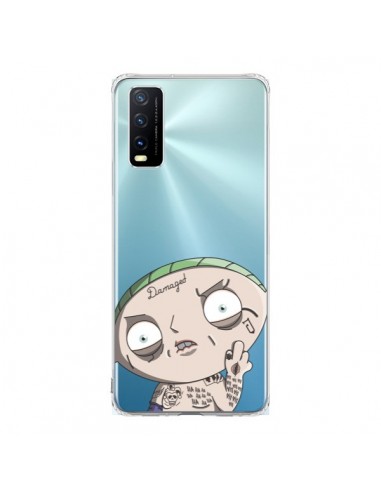 Coque Vivo Y20S Stewie Joker Suicide Squad Transparente - Mikadololo