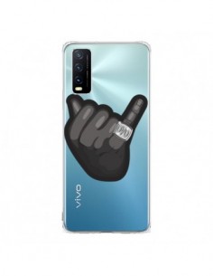 Coque Vivo Y20S OVO Ring bague Transparente - Mikadololo