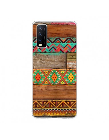 Coque Vivo Y20S Indian Wood Bois Azteque - Maximilian San