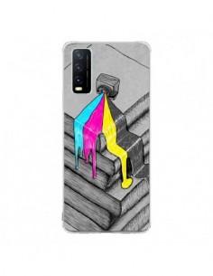 Coque Vivo Y20S Appareil Photo Bleeding Words -...