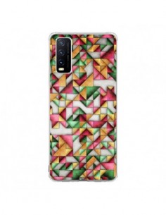 Coque Vivo Y20S Azteque Triangle Geometric World -...