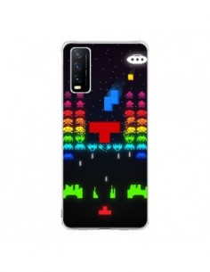 Coque Vivo Y20S Invatris Space Invaders Tetris Jeu -...