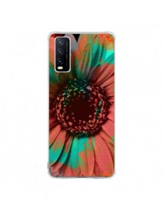 Coque Vivo Y20S Tournesol Lysergic Flower - Maximilian San