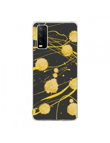 Coque Vivo Y20S Gold Splash Peinture Art - Maximilian San